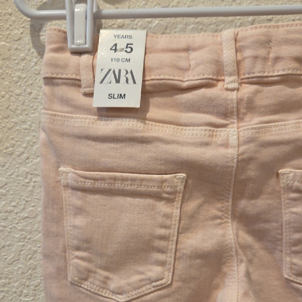 Zara Pink Children's Pants/ Jeans For A Little Girl . New With Tag. - Picture 7 of 12